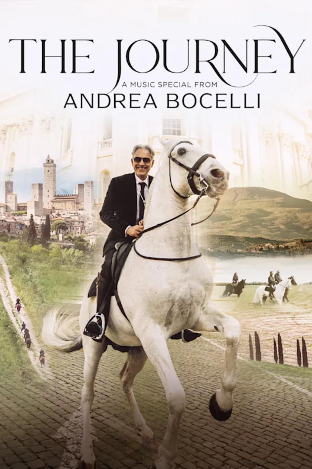 Italian poster of the movie The Journey with Andrea Bocelli