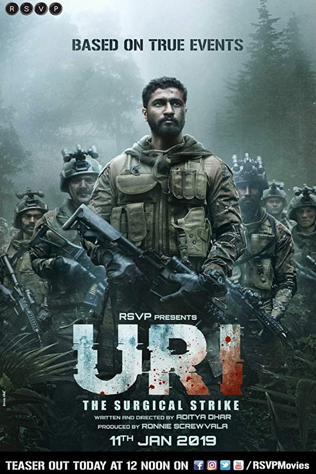 L'affiche originale du film Uri: The Surgical Strike en Hindi