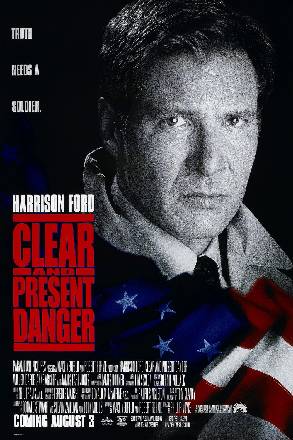 L'affiche du film Clear and Present Danger