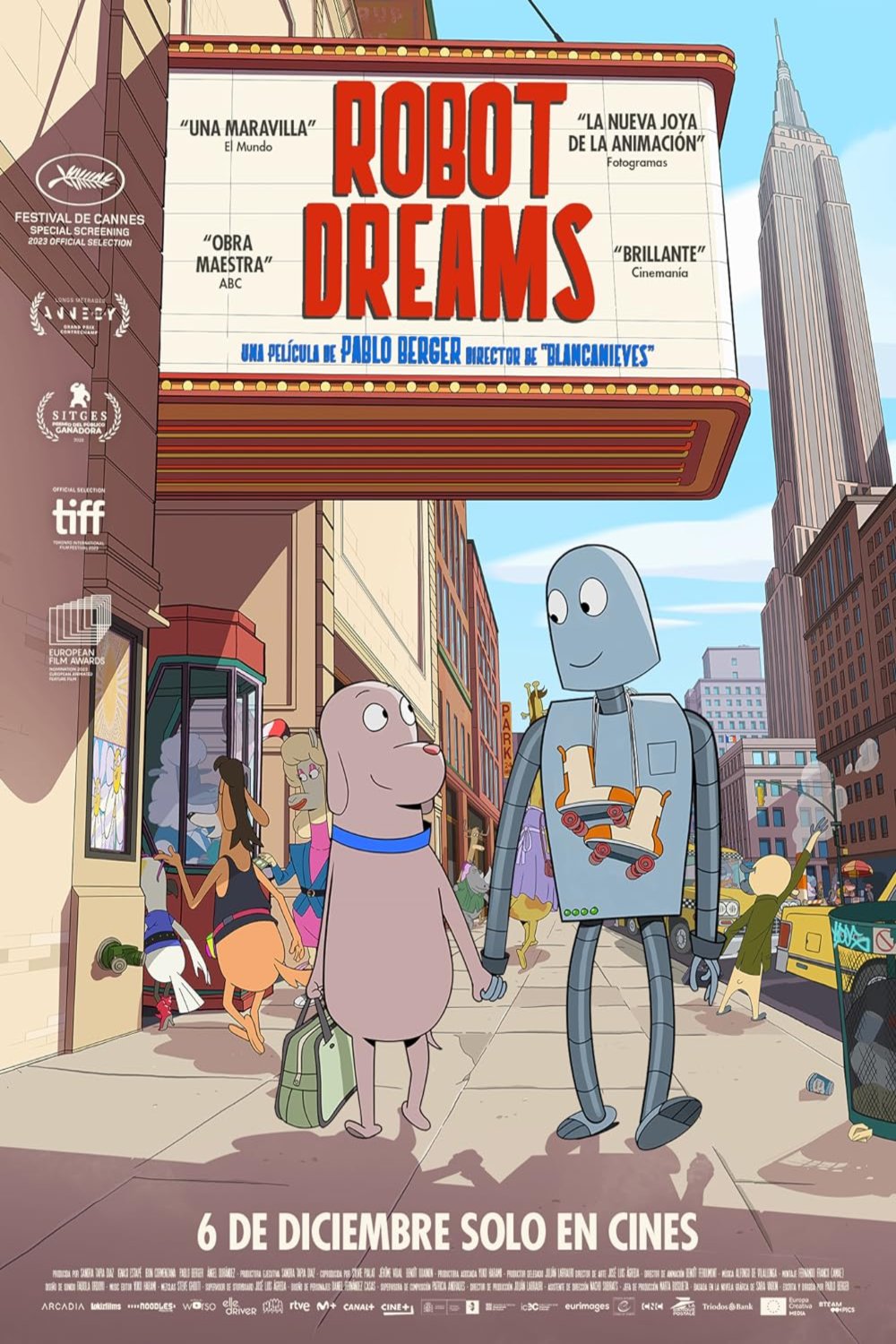 No dialogue poster of the movie Robot Dreams