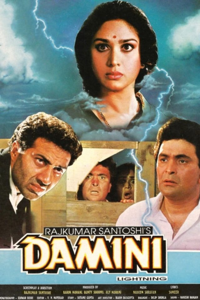 L'affiche originale du film Damini en Hindi