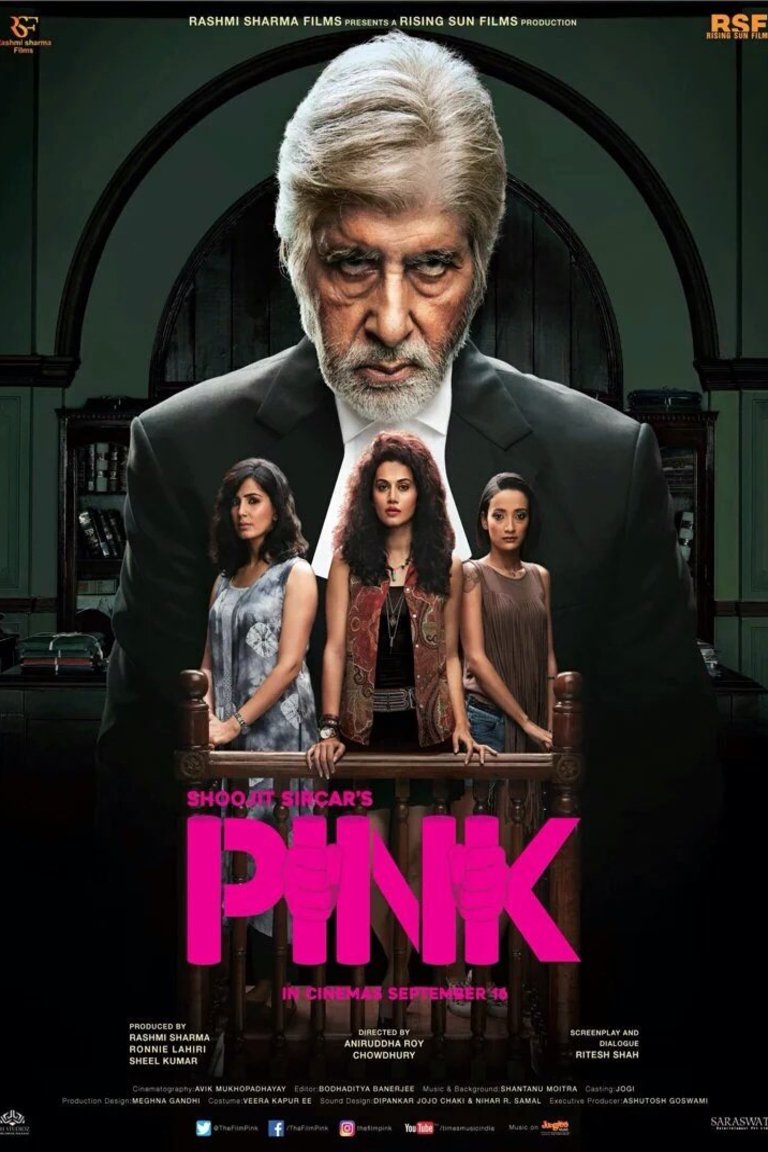 L'affiche originale du film Pink en Hindi