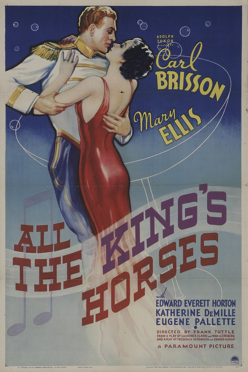 L'affiche du film All the King's Horses