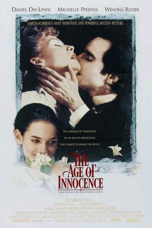 L'affiche du film Le temps de l'innocence