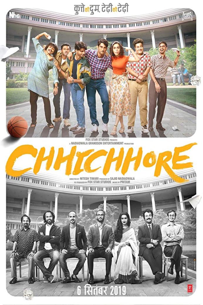 L'affiche originale du film Chhichhore en Hindi