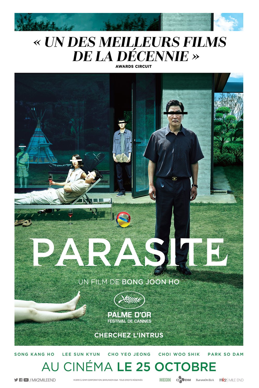 L'affiche du film Parasite