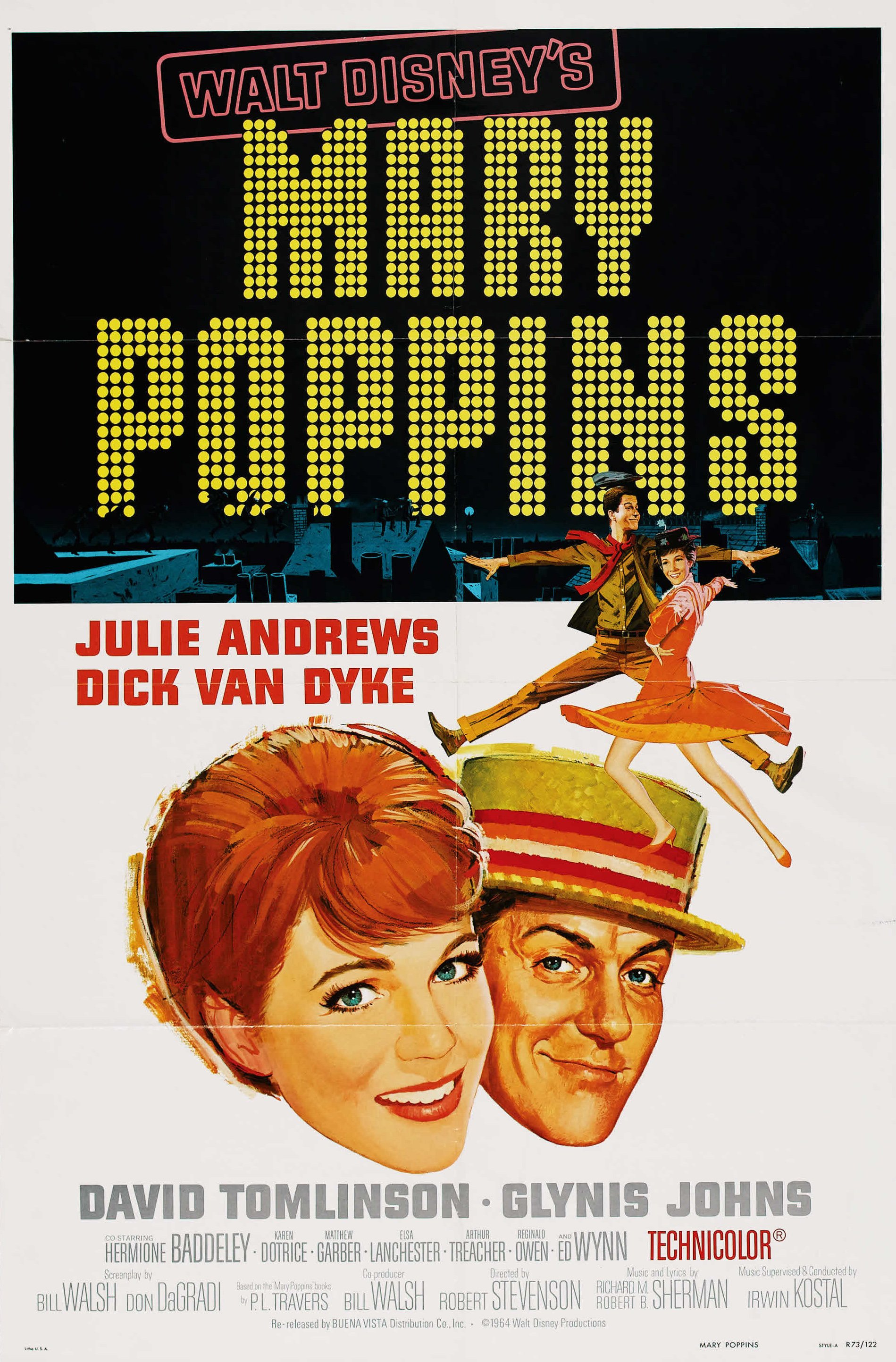 L'affiche du film Mary Poppins v.f.