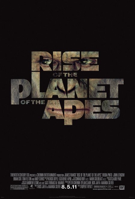 L'affiche du film Rise of the Planet of the Apes