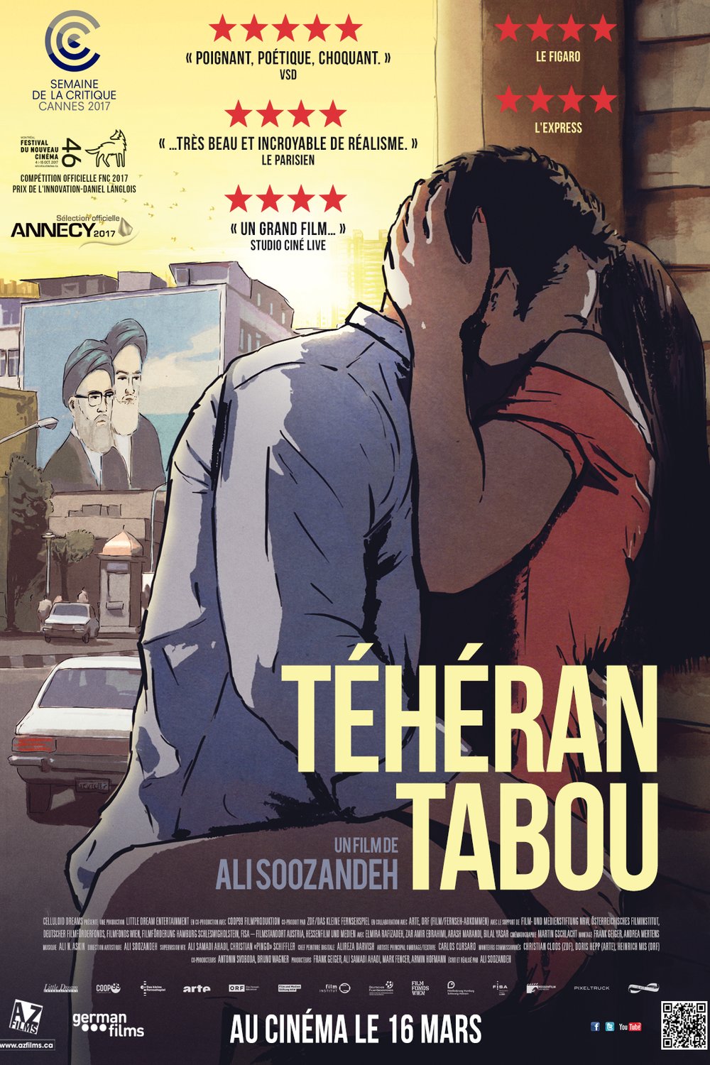 L'affiche du film Téhéran Tabou