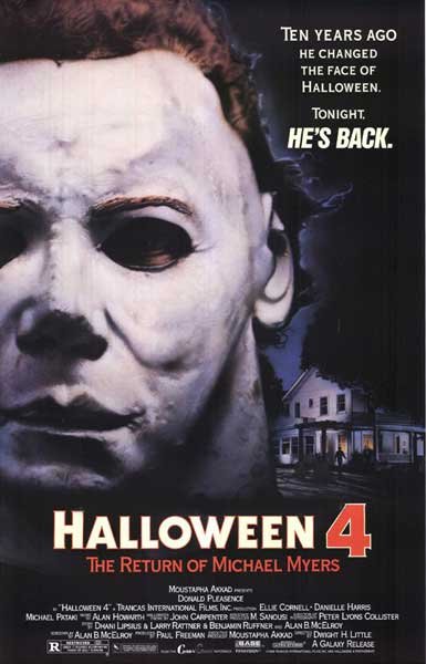 L'affiche du film Halloween 4: The Return of Michael Myers