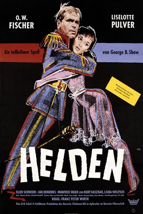 German poster of the movie Arms and the Man