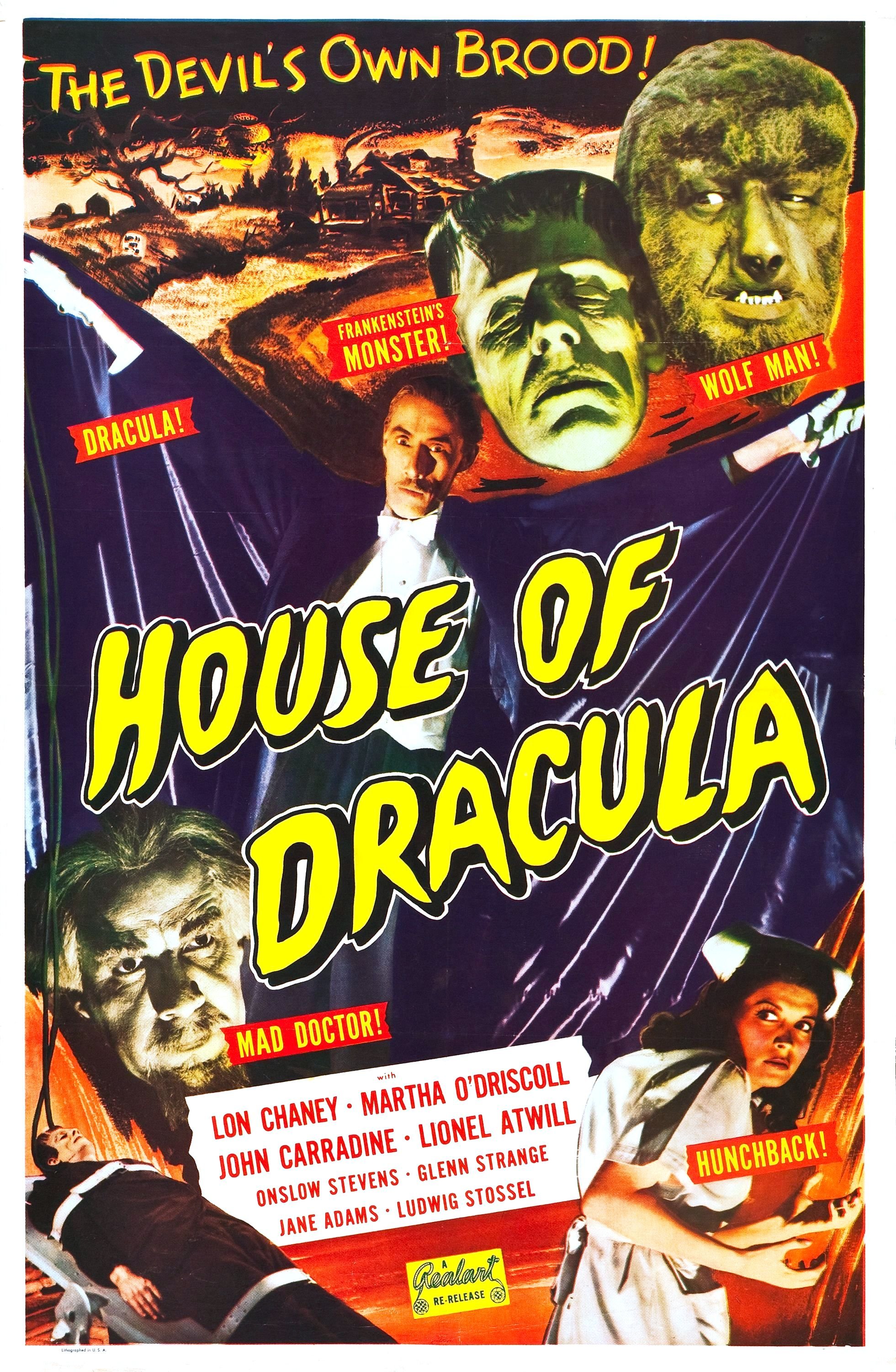 L'affiche du film House of Dracula