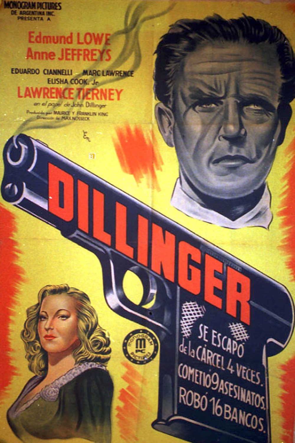 L'affiche du film Dillinger
