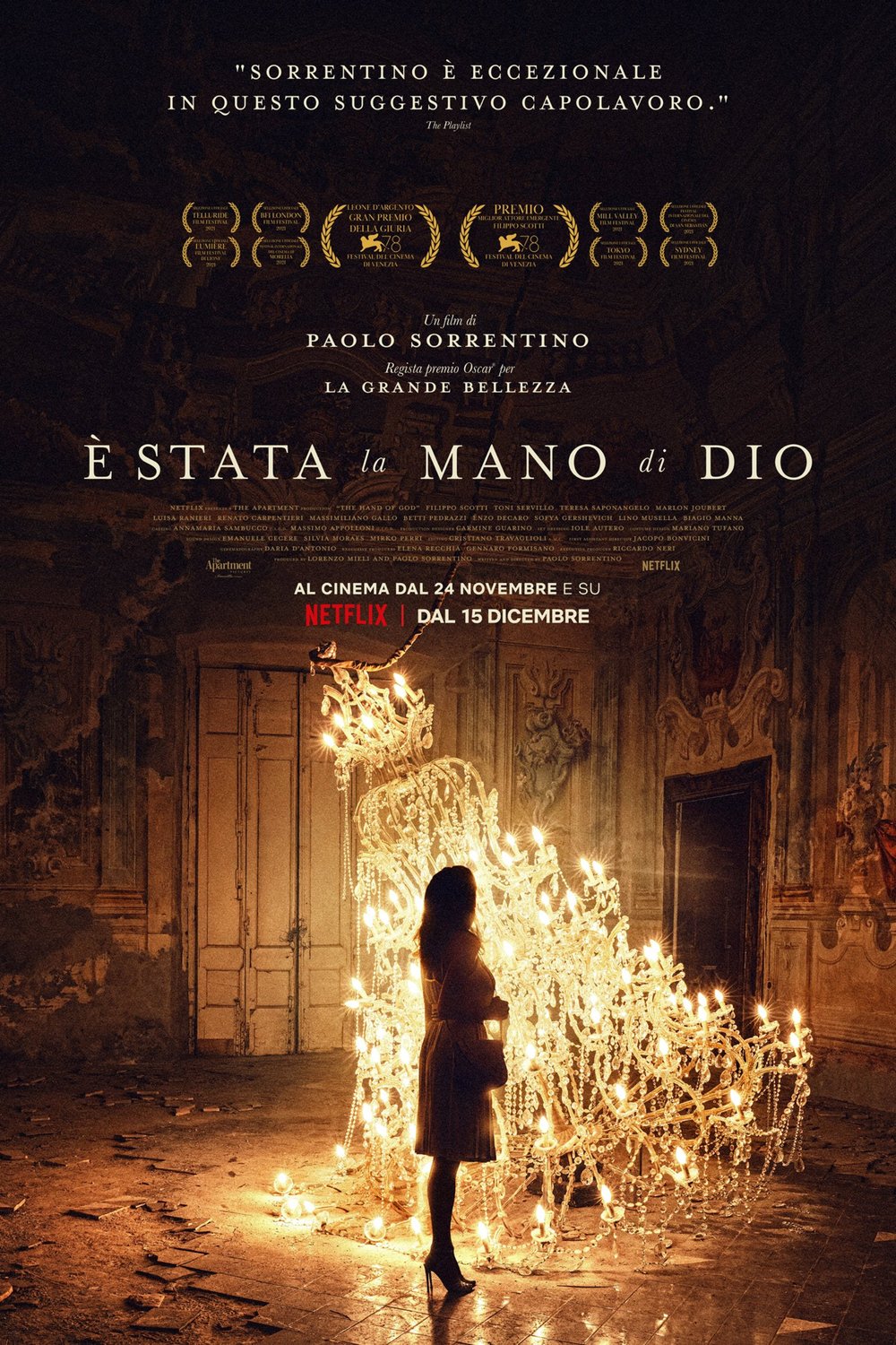 L'affiche originale du film È stata la mano di Dio en italien