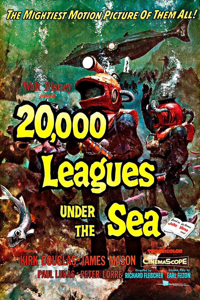 L'affiche du film 20,000 Leagues Under the Sea