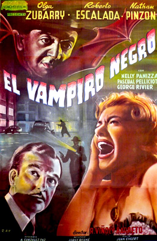 Spanish poster of the movie El vampiro negro