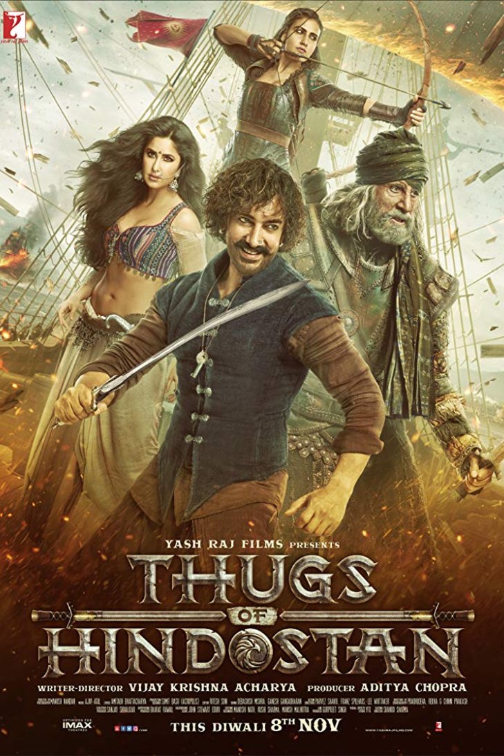 L'affiche originale du film Thugs of Hindostan en Hindi