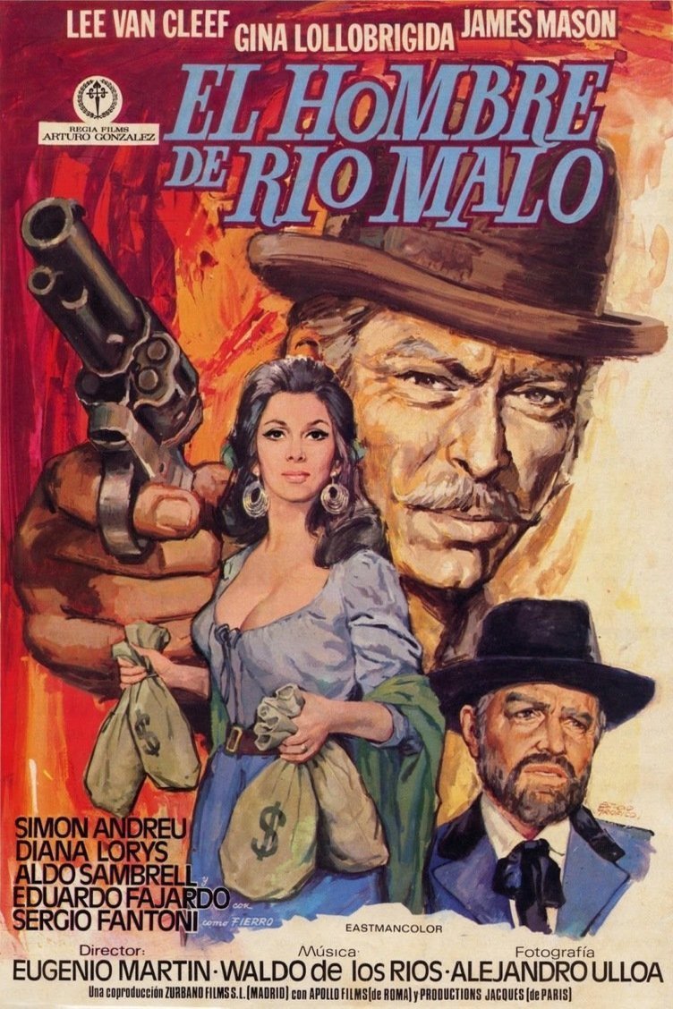 L'affiche originale du film El hombre de Río Malo en italien
