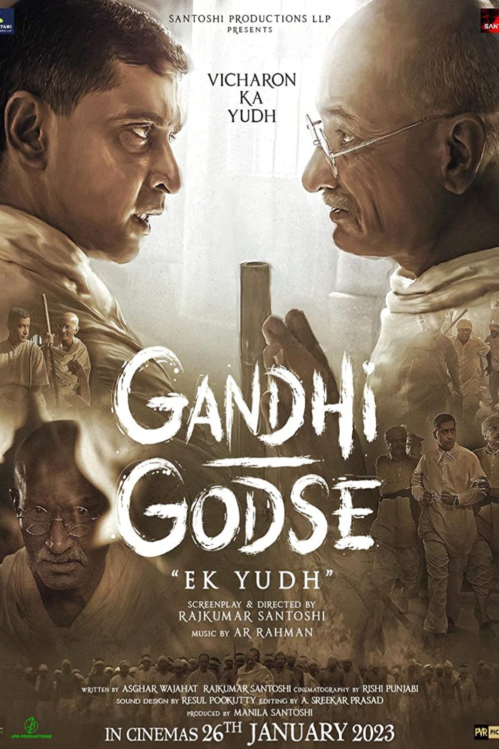 L'affiche originale du film Gandhi Godse Ek Yudh en Hindi