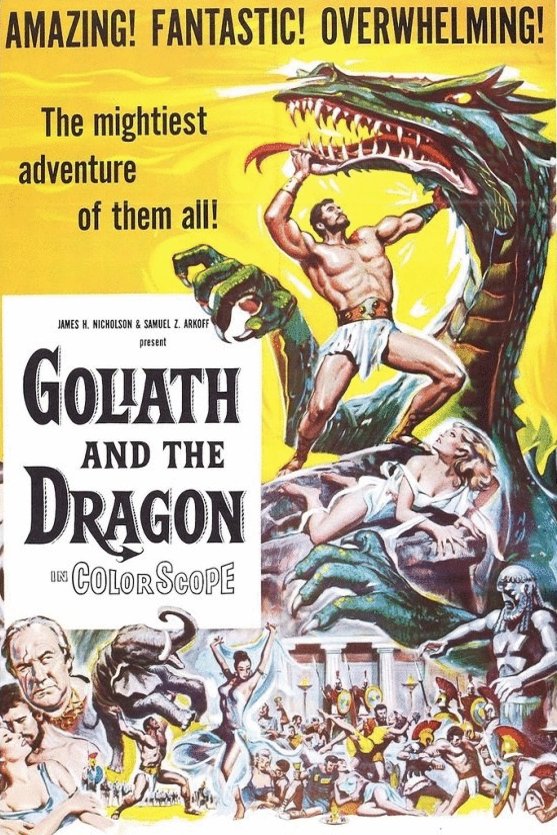 Italian poster of the movie Goliath and the Dragon: Vengeance of Hercules