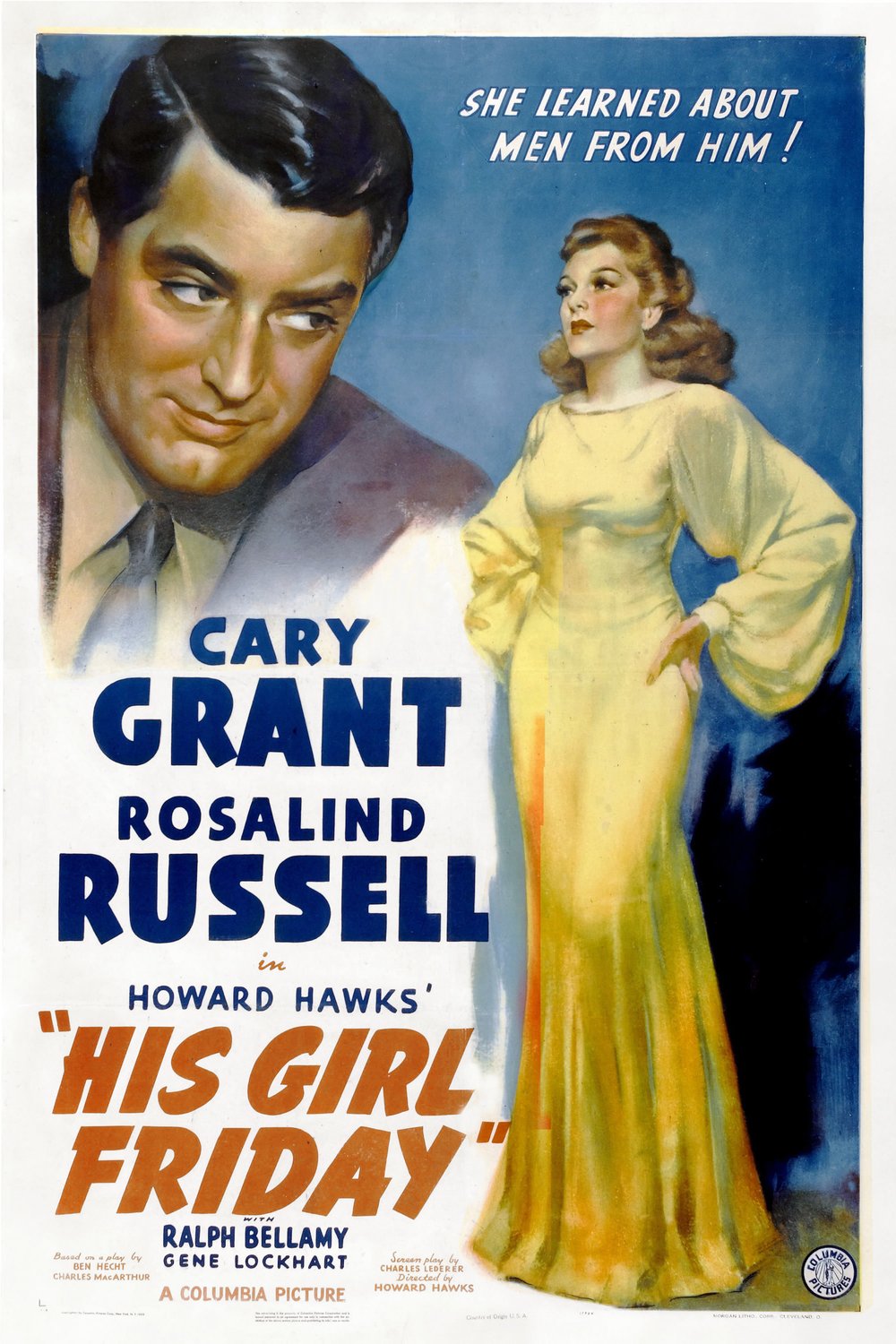 L'affiche du film His Girl Friday