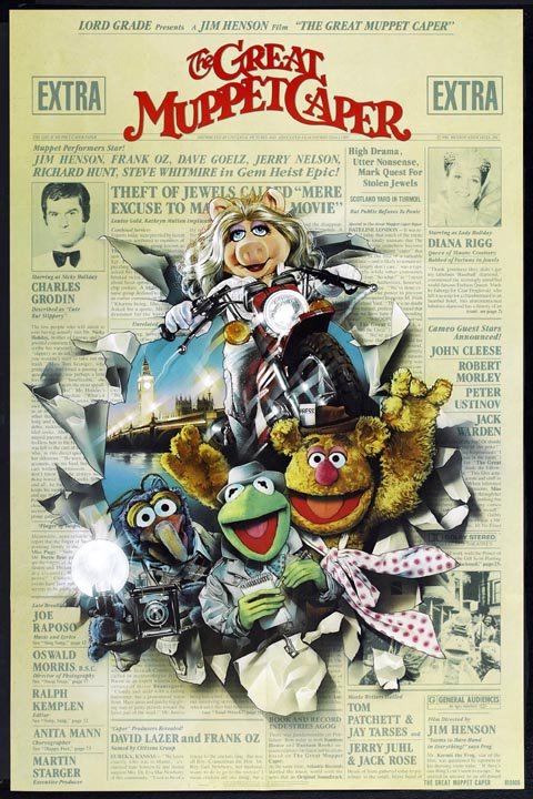 L'affiche du film The Great Muppet Caper