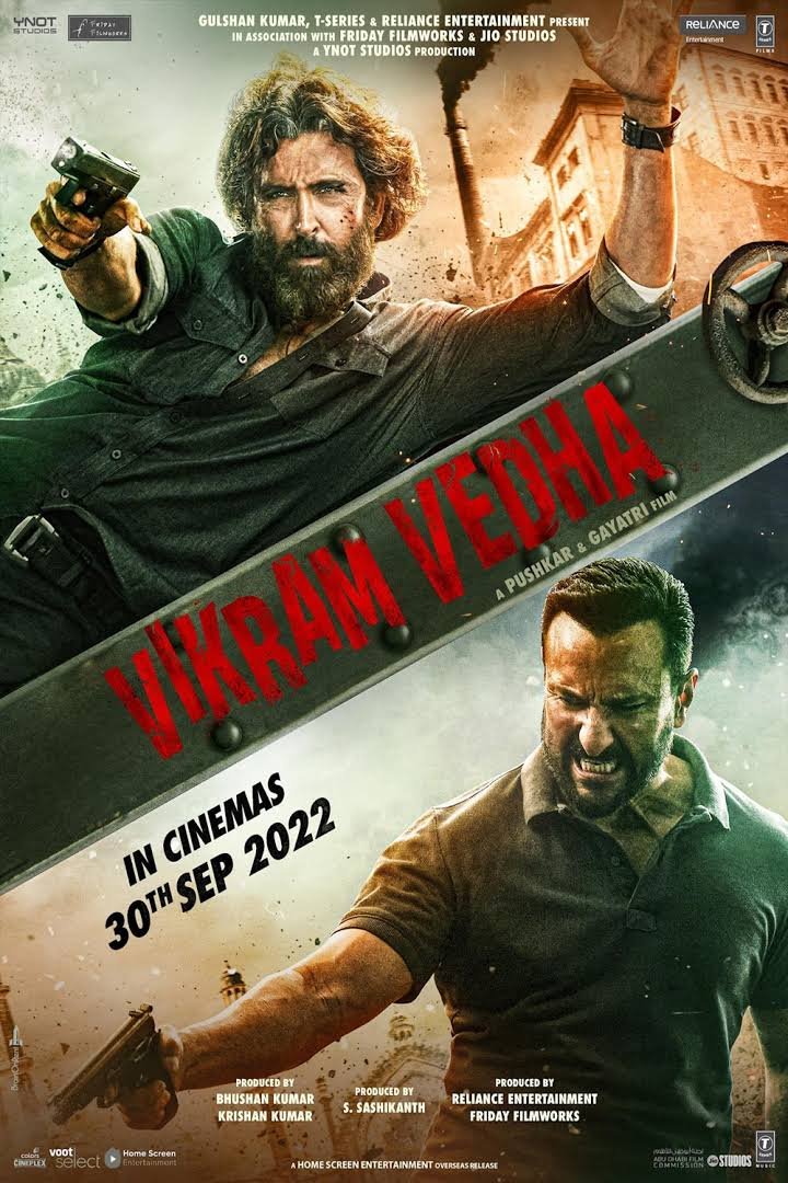 L'affiche originale du film Vikram Vedha en Hindi