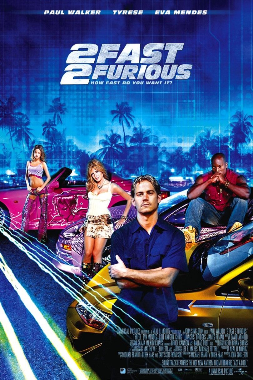 L'affiche du film 2 Fast 2 Furious