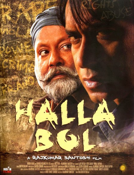 Hindi poster of the movie Halla Bol