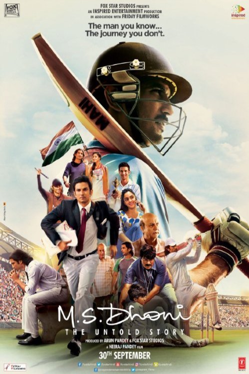 L'affiche du film M.S. Dhoni: The Untold Story
