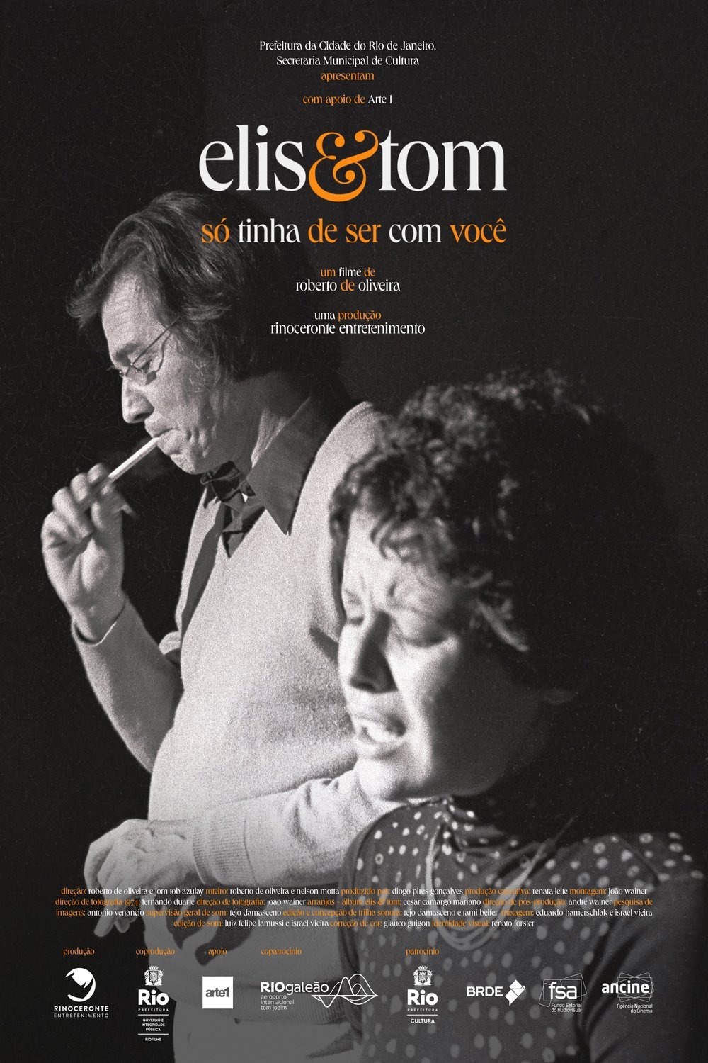 L'affiche originale du film Elis & Tom, só tinha de ser com você en portugais