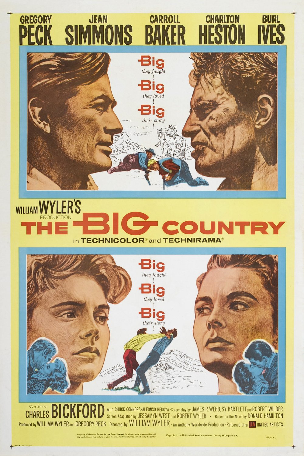 L'affiche du film The Big Country