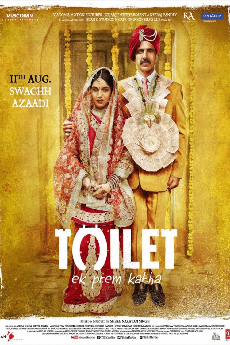 L'affiche originale du film Toilet - Ek Prem Katha en Hindi