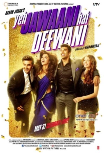 L'affiche originale du film Yeh Jawaani Hai Deewani en Hindi