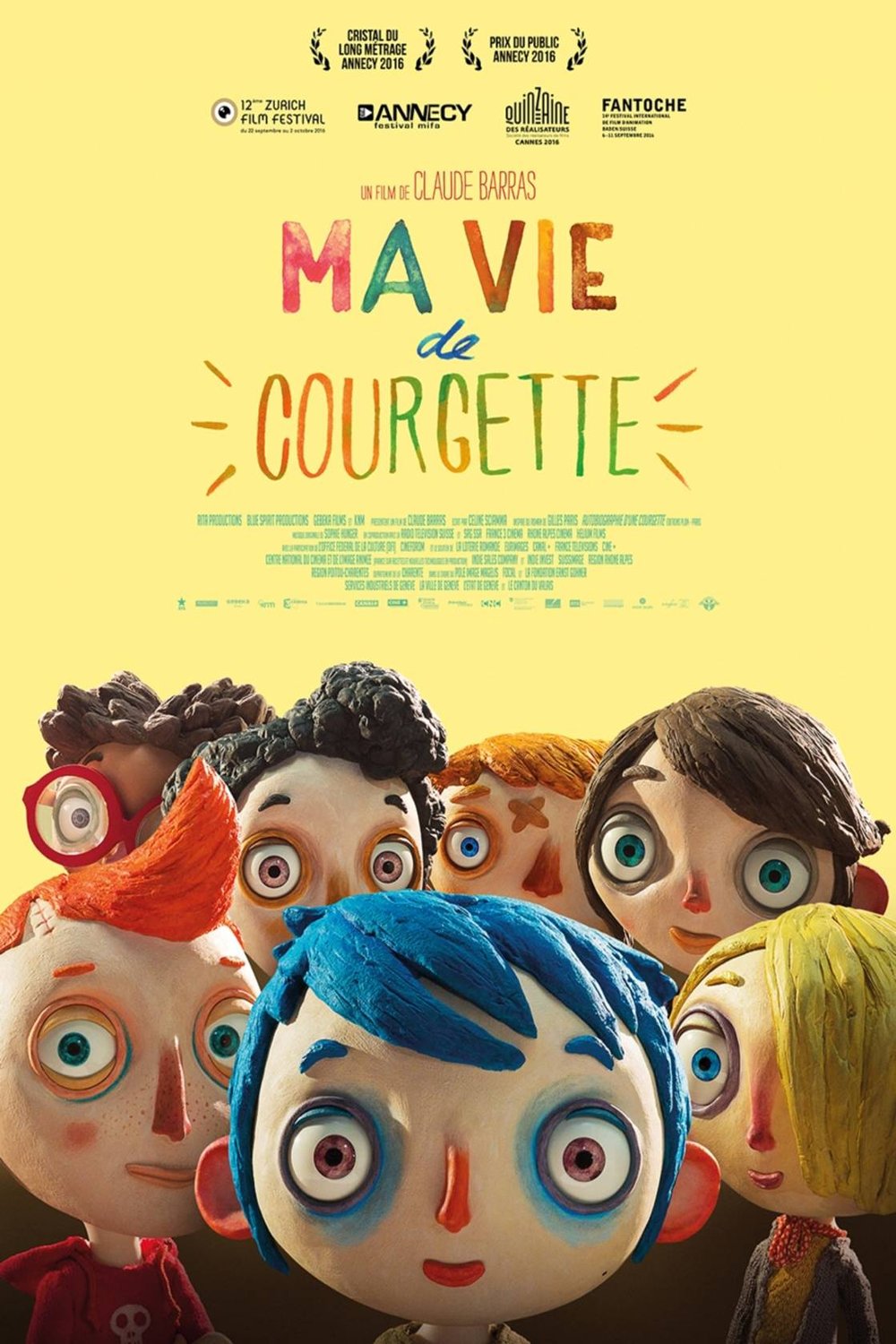 L'affiche du film Ma vie de Courgette