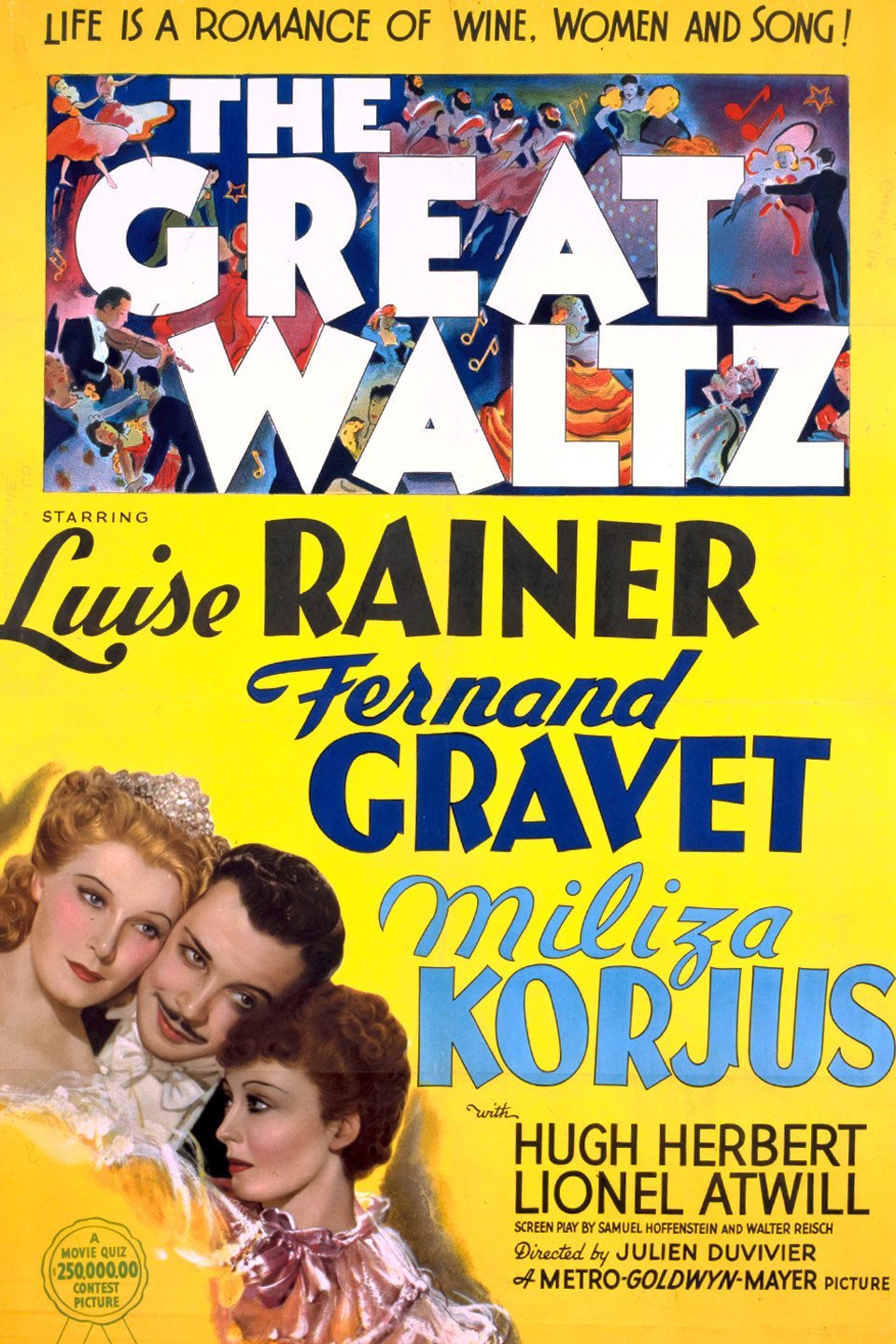 L'affiche du film The Great Waltz