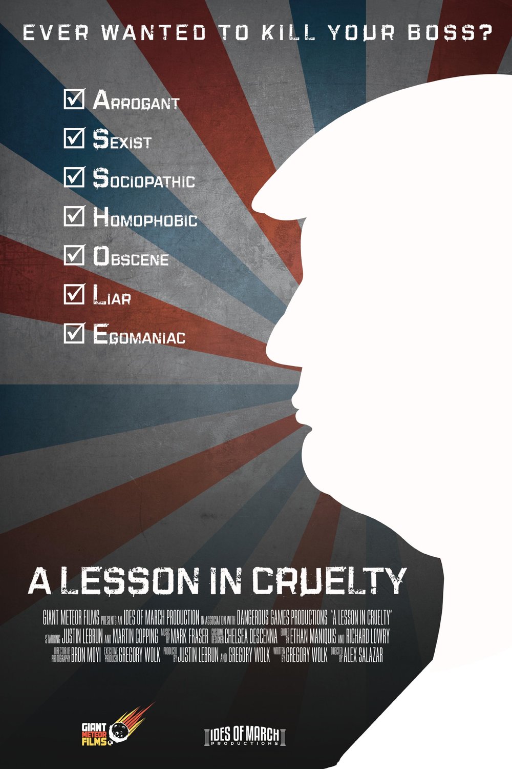 L'affiche du film A Lesson in Cruelty