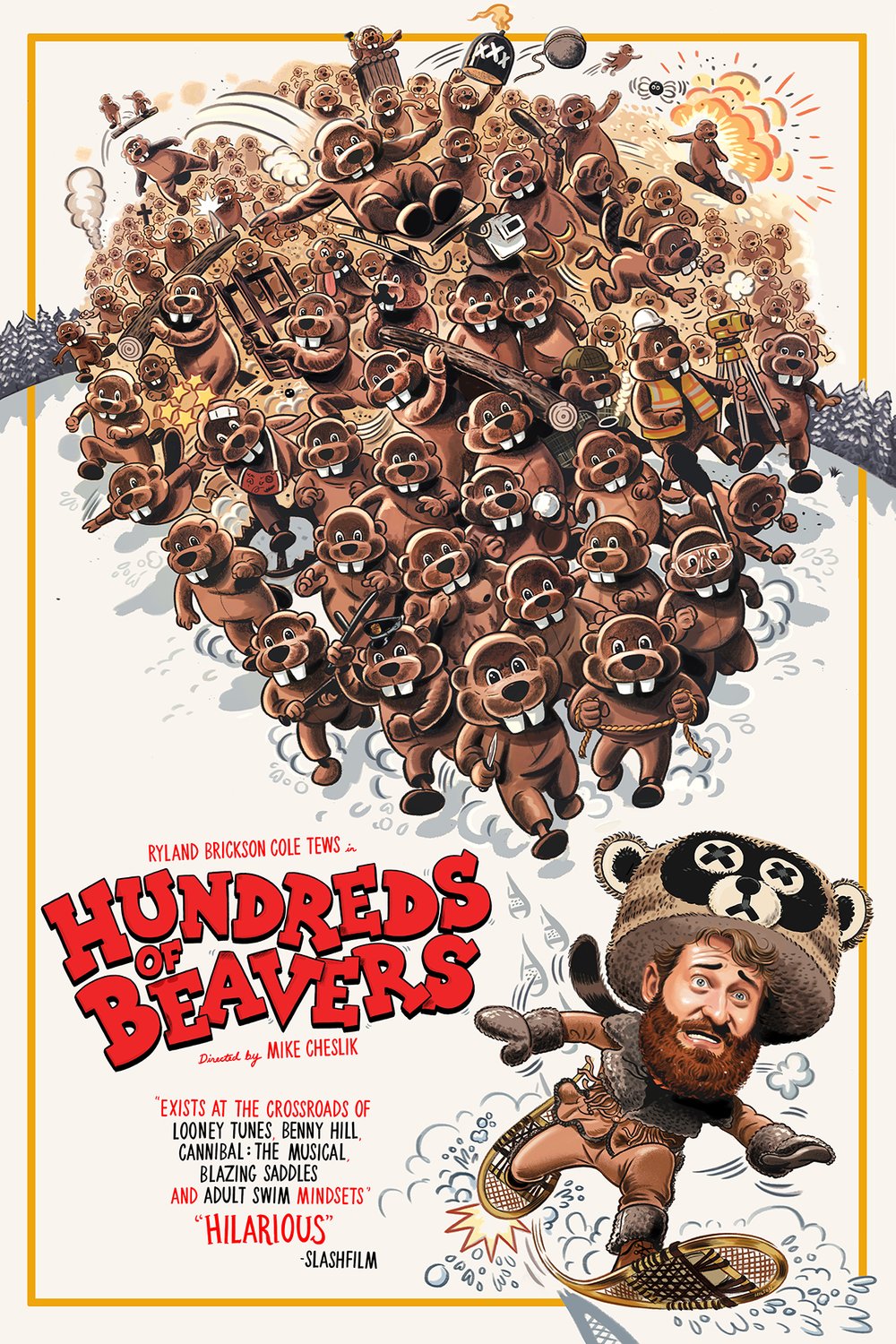 L'affiche du film Hundreds of Beavers