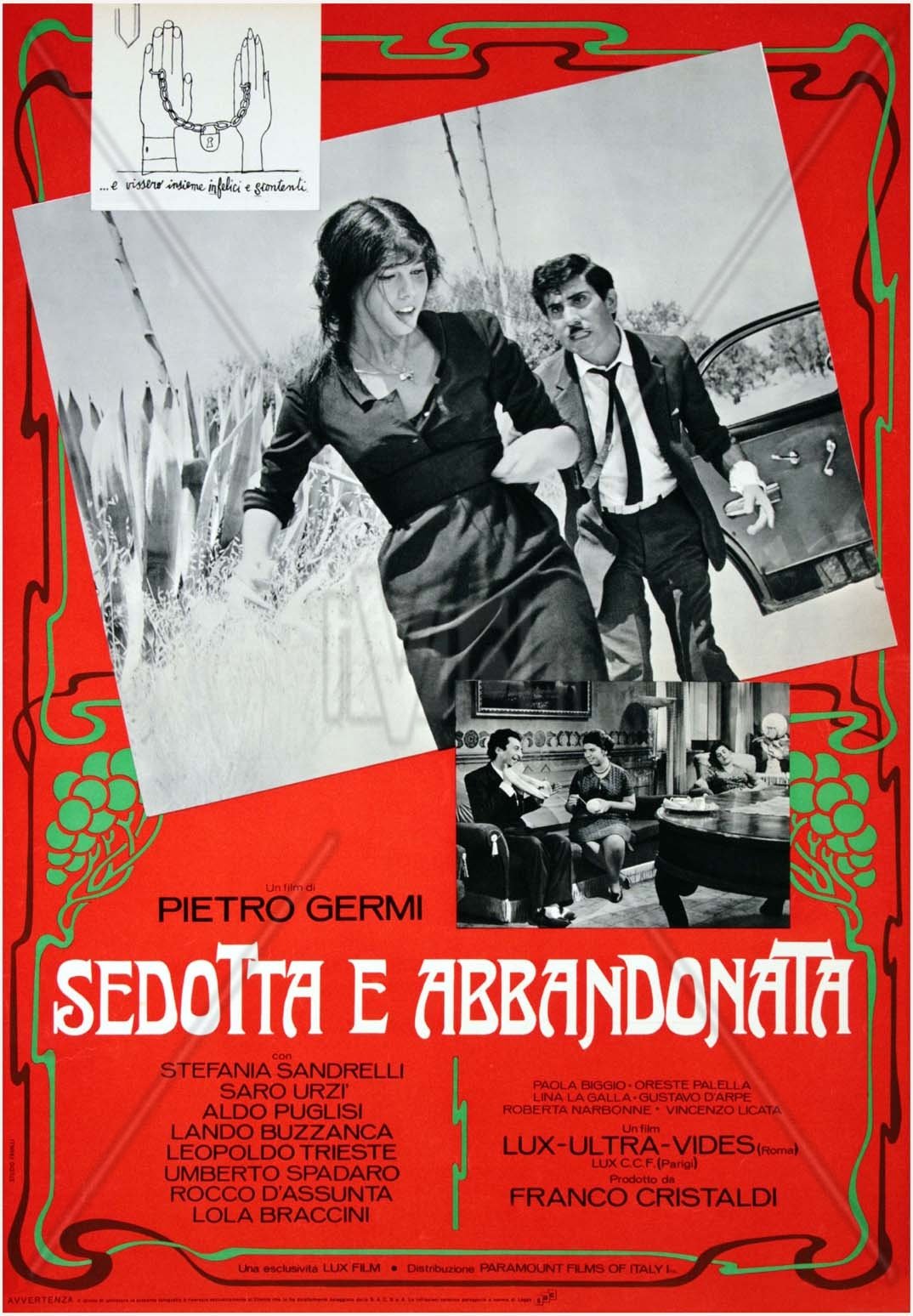 Italian poster of the movie Sedotta e abbandonata