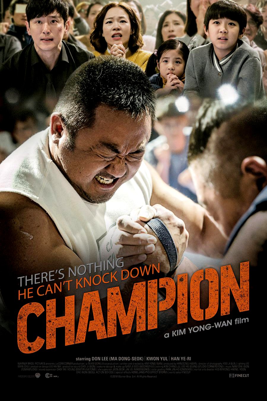 Korean poster of the movie Champion
