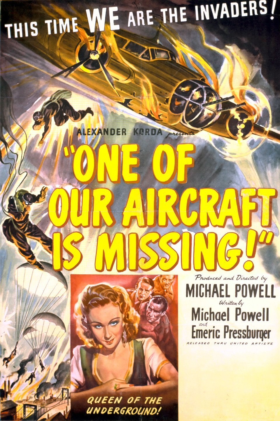 L'affiche du film One of Our Aircraft Is Missing