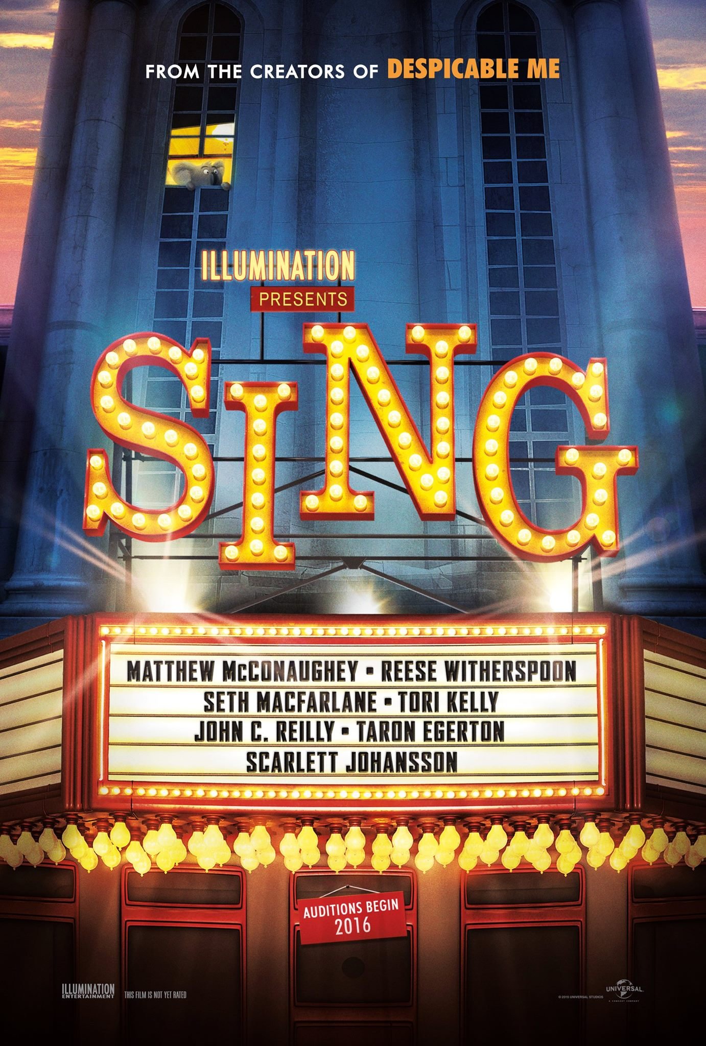 L'affiche du film Sing