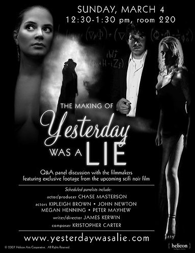 L'affiche du film Yesterday Was a Lie