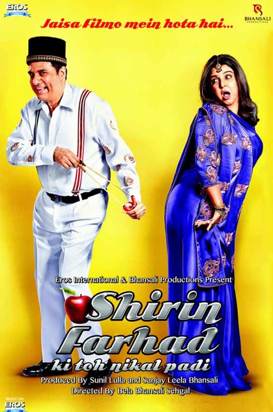 L'affiche originale du film Shirin Farhad Ki Toh Nikal Padi en Hindi