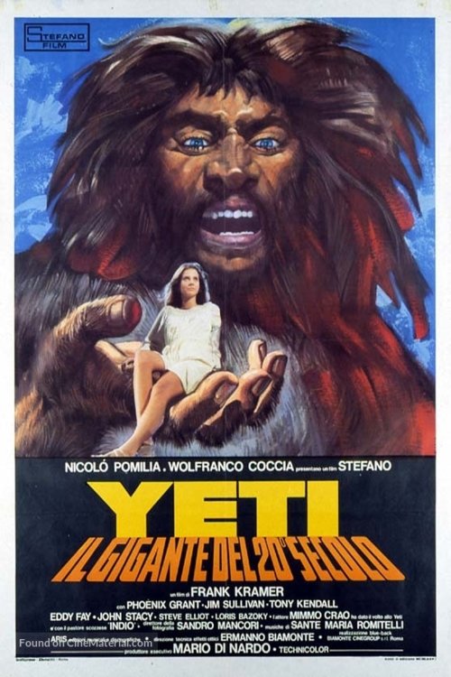 Italian poster of the movie Yeti - Il gigante del 20° secolo