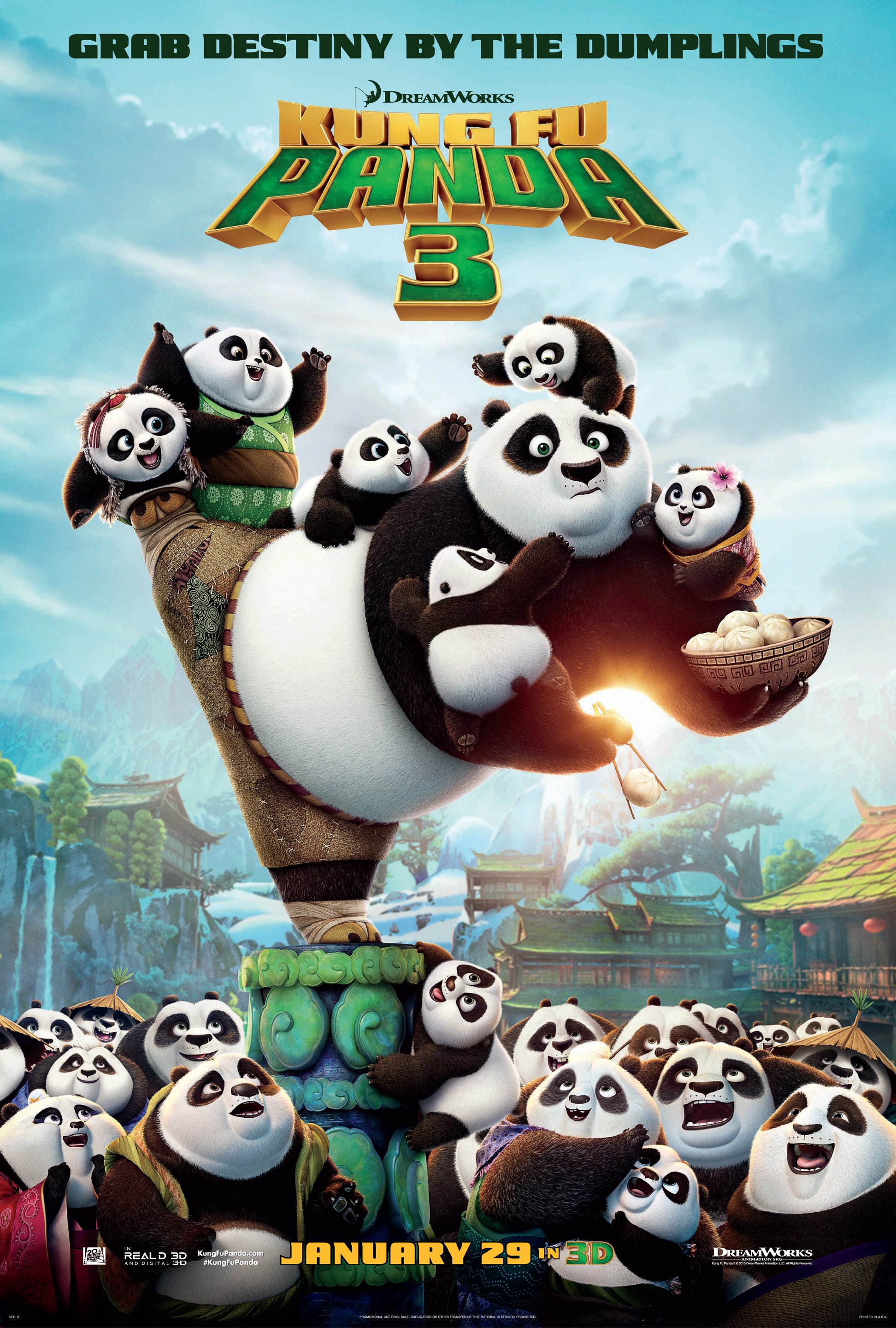 Poster of the movie Kung Fu Panda 3 v.f.