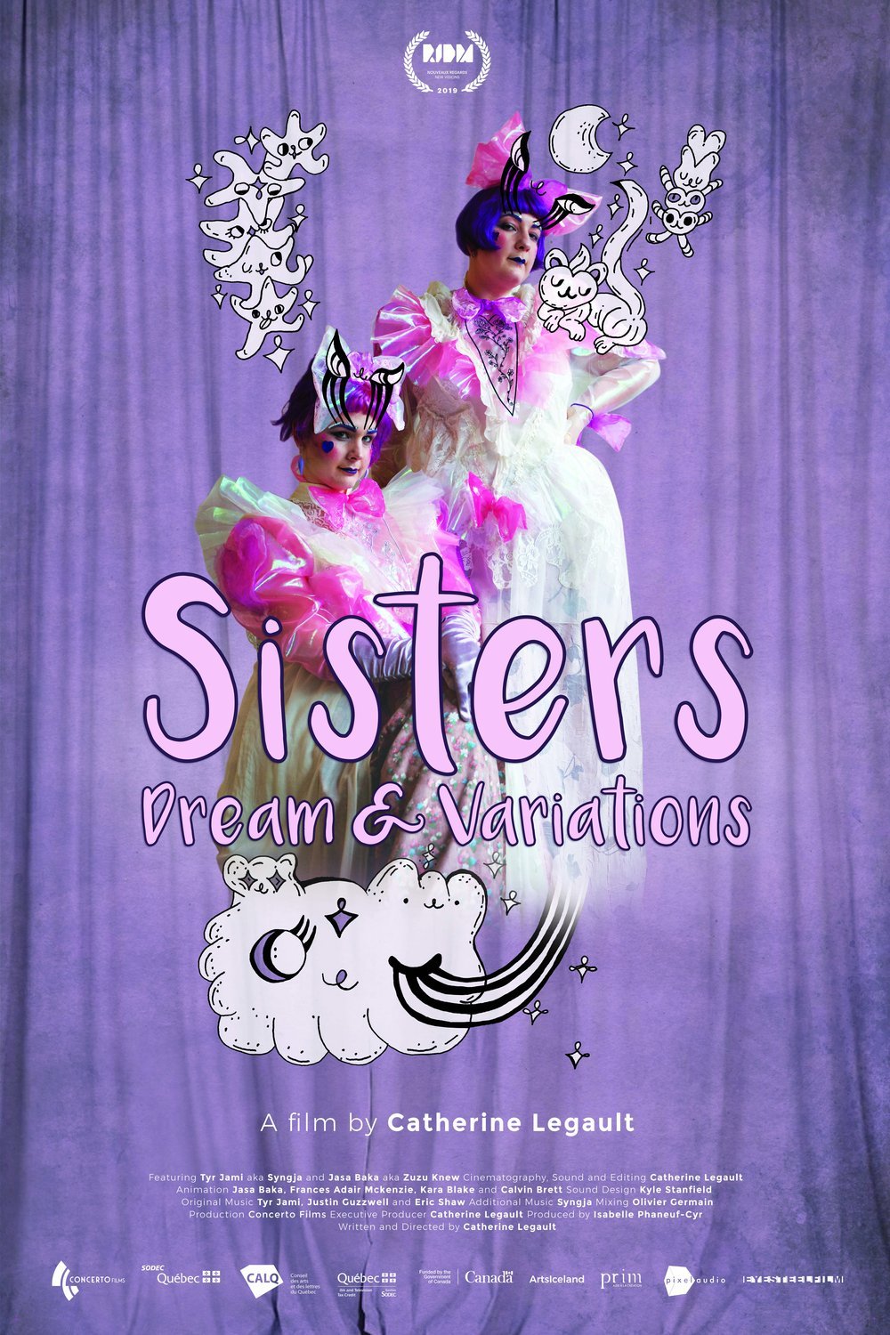 L'affiche originale du film Sisters: Dream & Variations en Islandais