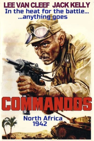 L'affiche originale du film Commandos en italien