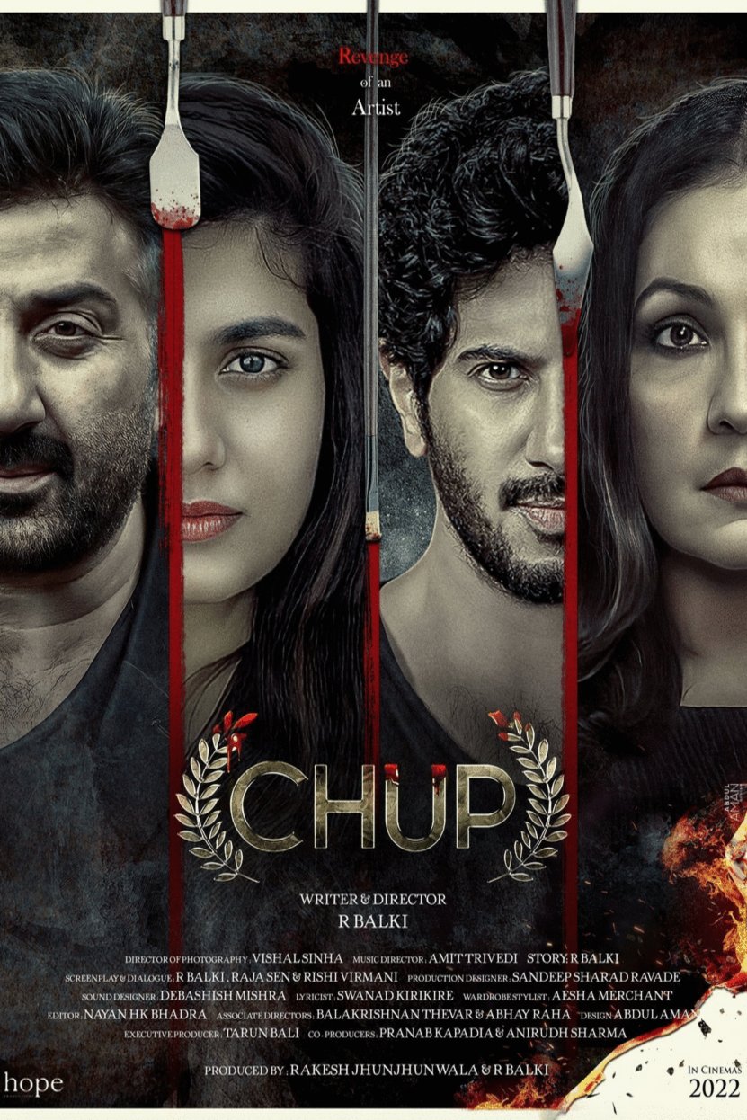 L'affiche originale du film Chup. Revenge of the Artist en Hindi