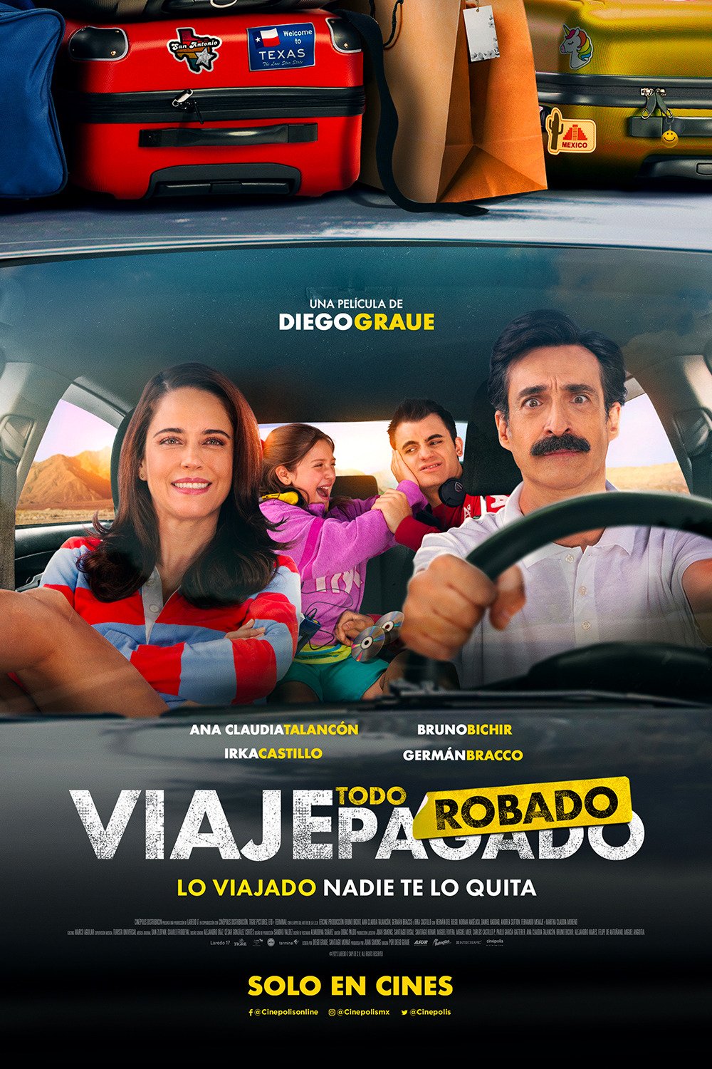 L'affiche originale du film Viaje Todo Robado en espagnol